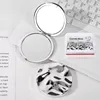 Silver round mini mirror