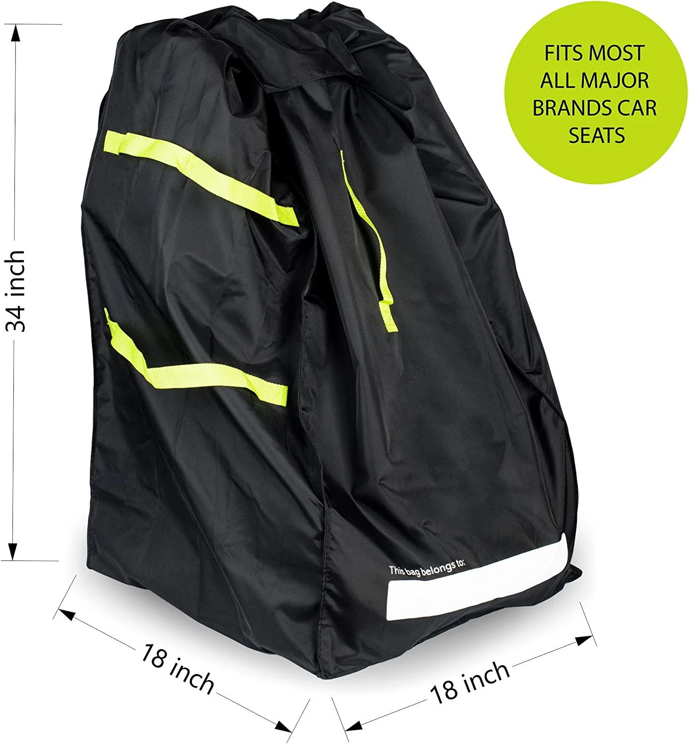 Adjustable Foldable Durable Car Seat Backpack Travel Baby Gate Check