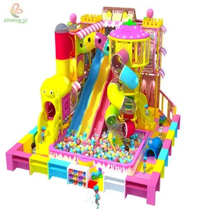 Candy Theme Soft Playground Indoor Amusement Park Trampolines Indoor Kids Indoor Playground Equipment