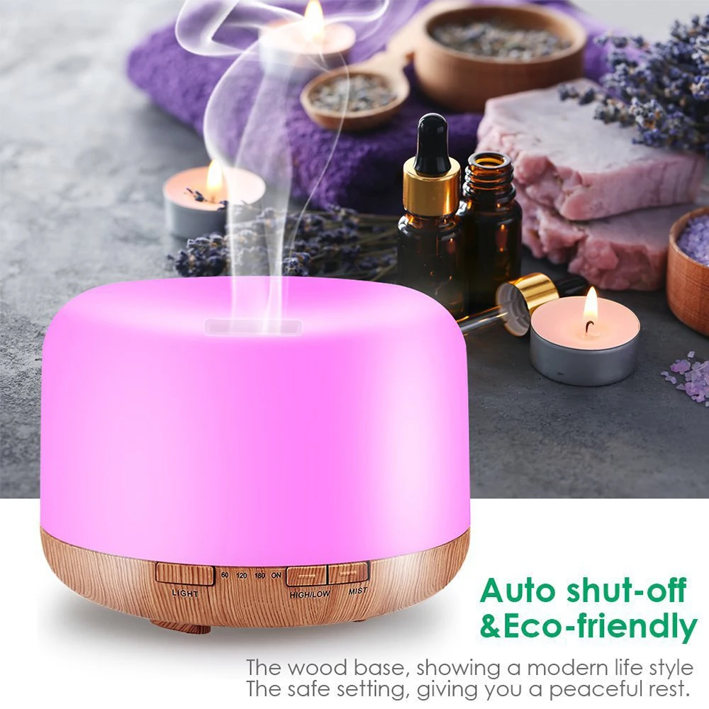 Factory direct sale aroma diffuser 1000ml electric essential oil diffuser room personal humidifier with 7colours night light