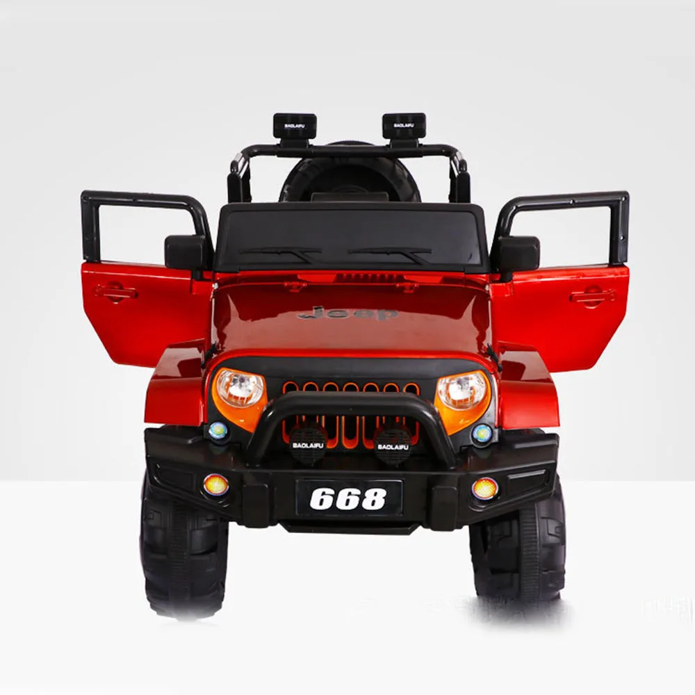 Children Electric Battery-Powered Four Wheel 4WD off Road Remote Control Ride on 5 to 7 Years Unisex Large Size for Toy Car