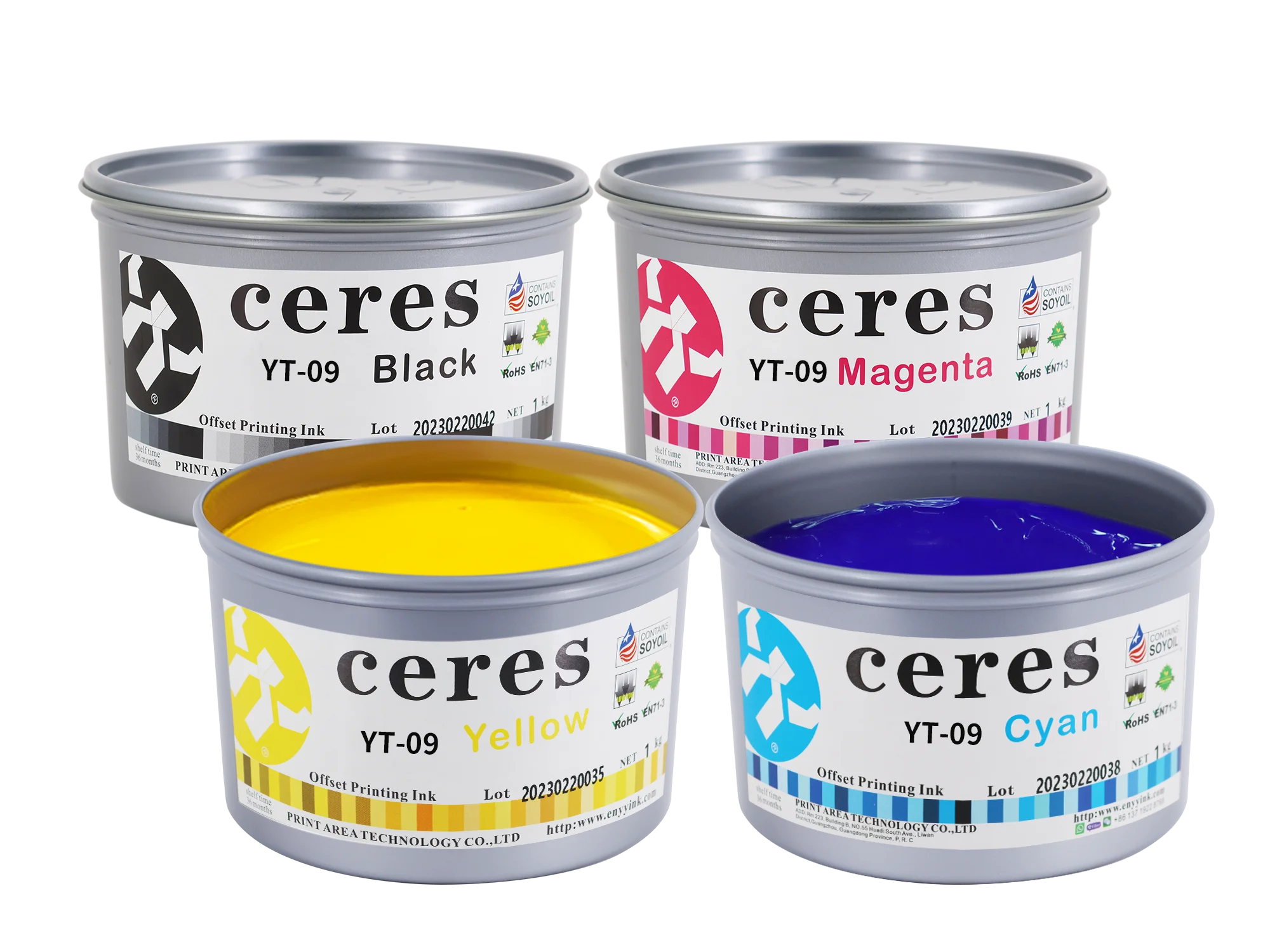 ECO-Friendly High Concentration High Temperature Resistance Offset Printing Ink for Sheet-Fed Applications