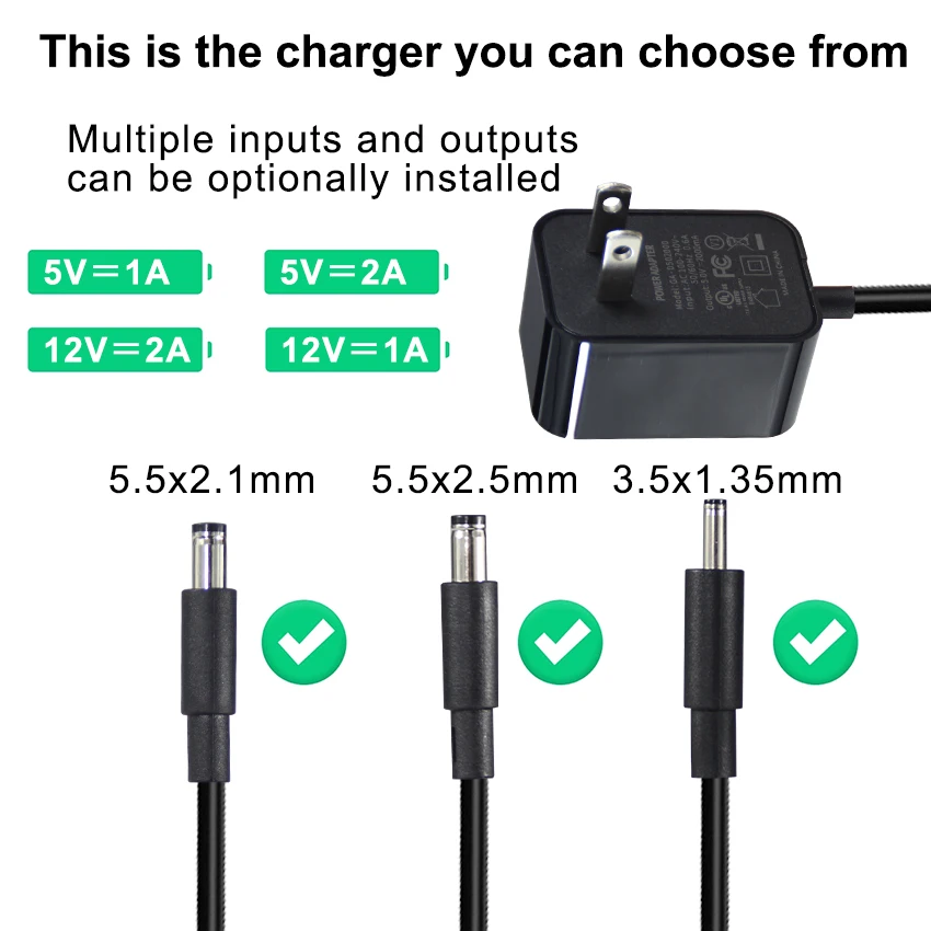 12 Volt Ac Dc 12v 1a 1.5a 2a 2.4a 3a 5v 6v 8v 9v 13v 15v 18v 19v 24v ...