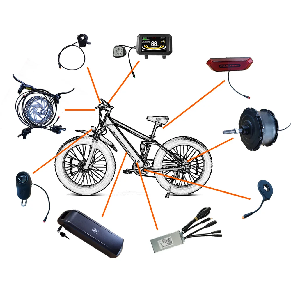 Source High Quality E Bike Parts! Factory Direct Sale 500W Electric Bicycle Conversion Kit with Cheap Price! on m.alibaba