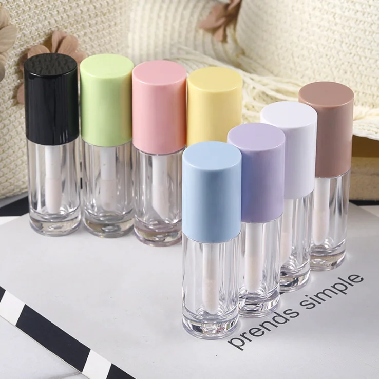 6ml Lip Gloss Container Big Brush Empty Cosmetics Packaging Clear ...