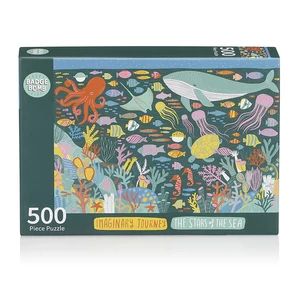 High Quality Imaginary Journey the Stars of the Sea Colorful Cardboard Jigsaw Puzzle Game for Kids