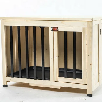 Animal enclosure outdoor folding portable wooden crate custom indoor pet cage cat shelter dog kennel