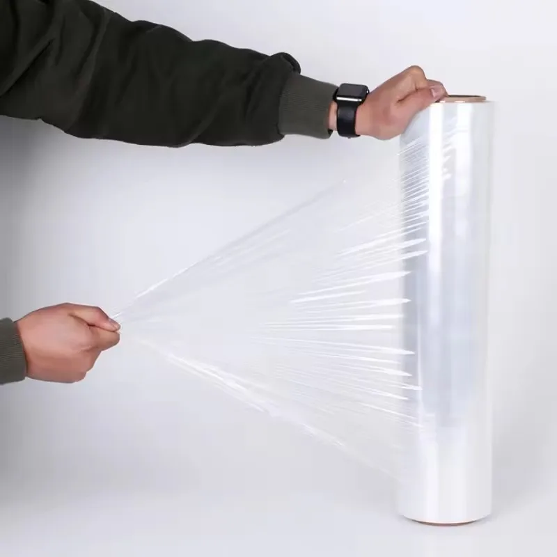 Transparent LDPE Stretch Film Soft Moisture-Proof Pallet Wrap Roll for Packing Moving