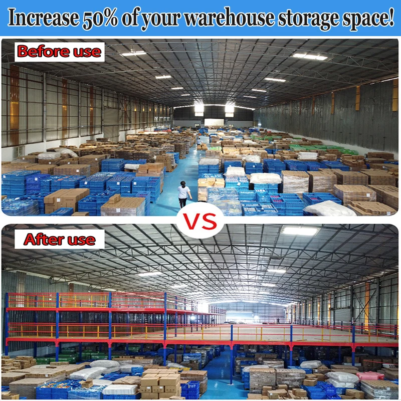 3D Free Design Mezzanine Floors Platform Warehouse Mezzanine Rack System