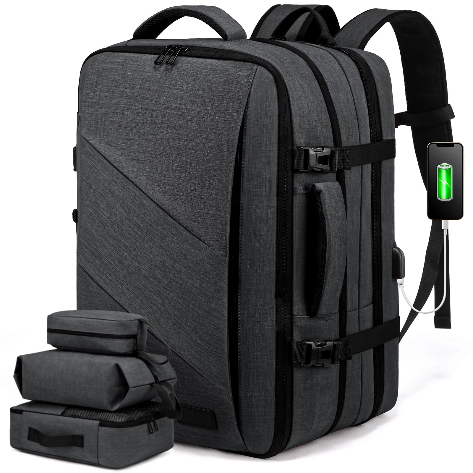 Модные женские сумки-мессенджеры 2022 ручной клади рюкзак водонепроницаемый большой 40L Анти-кражи дорожные сумки 17in мужчины женщины ноутбук путешествия