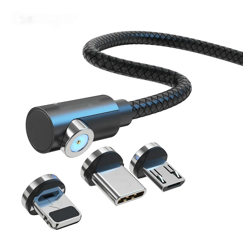 Бесплатная доставка Glory Mark 1 м 2nd Gen L Форма Led Micro Usb Type C Магнитный зарядный кабель