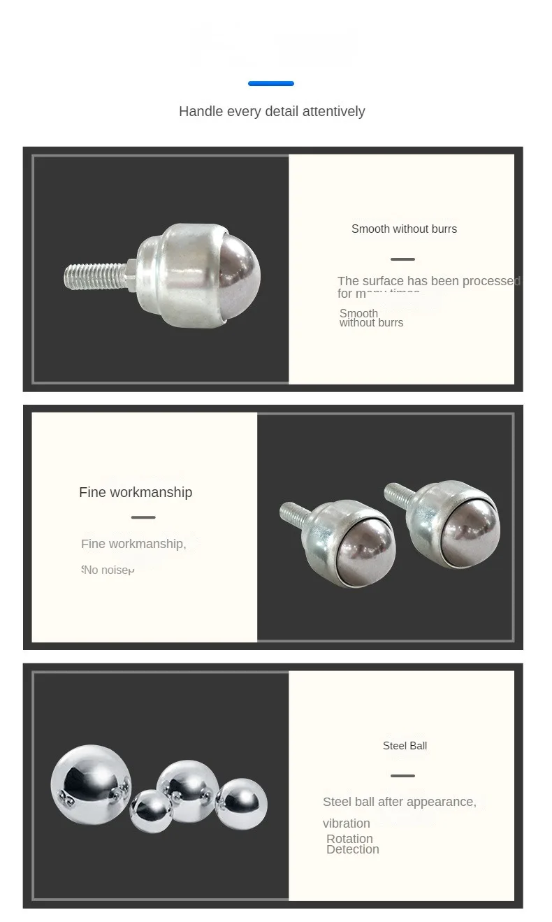 CY-19D CY-25D  Ball Transfer Units Heavy Duty Ball Diamond stamped Bearing System Long Life  for Conveyor Equipment