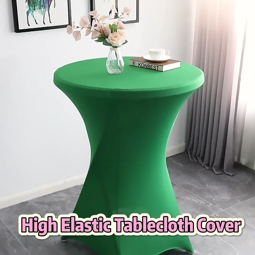 Jqyc Hot Sales Square Corner Bar Height Table Covers Restaurant Table Cloth Cover For Wedding