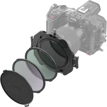 SmallRig Filter Kit with Adjustable Clamp From 67mm-82mm with CPL Filter and Diffusion1/4Filter,for DSLR Mirrorless Cameras-4412