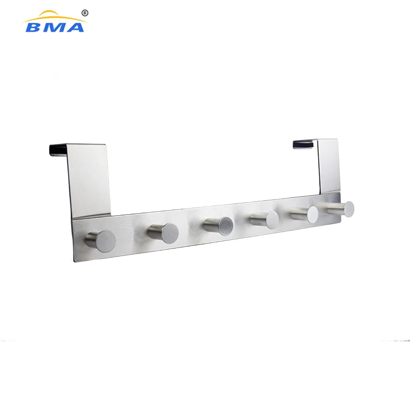 Set 4 Ganci Sopra Porta Bianchi - Ganci Metallo Per Appendere Vestiti, Asciugamani, Borse - Foto 9