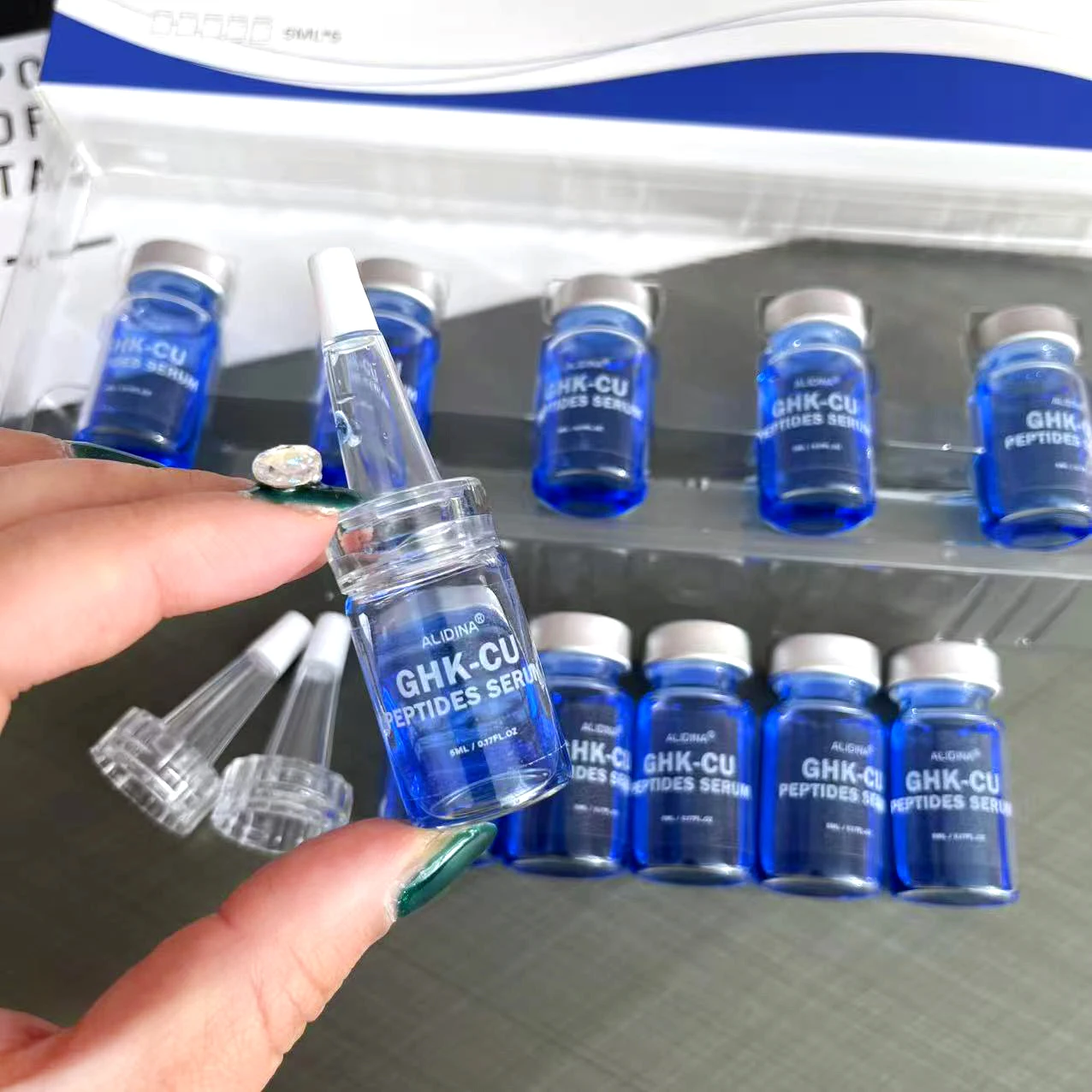 ghk-cu wholesale Pure Chemicals at Wholesale: China Ghk Cu Peptide For Hair Products at Factory Prices Wholesale Custom Peptide Powder Bulk