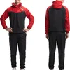 Men's black and red assault suit