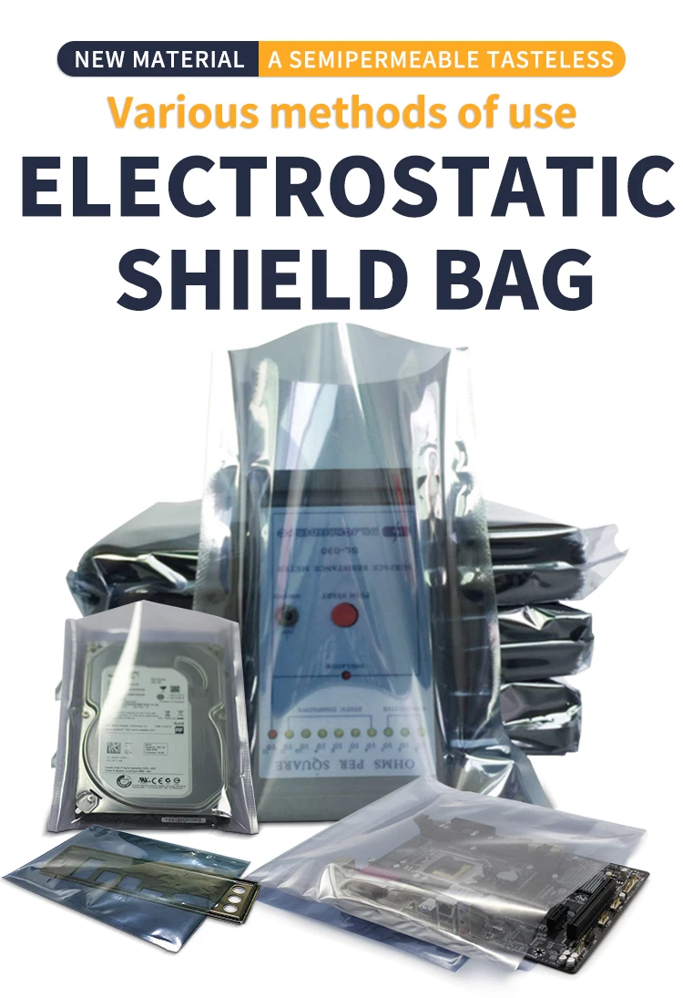 Customized Esd Shielding Bags Electrostatic Discharge Protective Anti