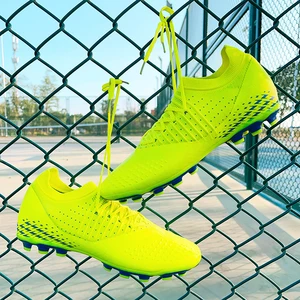 Hot Selling Wholesale Custom Logo Football Shoes Winter Outdoor Grass Long Spike Professional Men Soccer Cleats Shoes