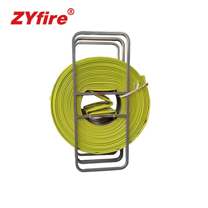 ZYfire Large Diameter TPU Layflat Drag Water Hose Orange Color for Agricultural Irrigation Sludge Discharge High Pressure