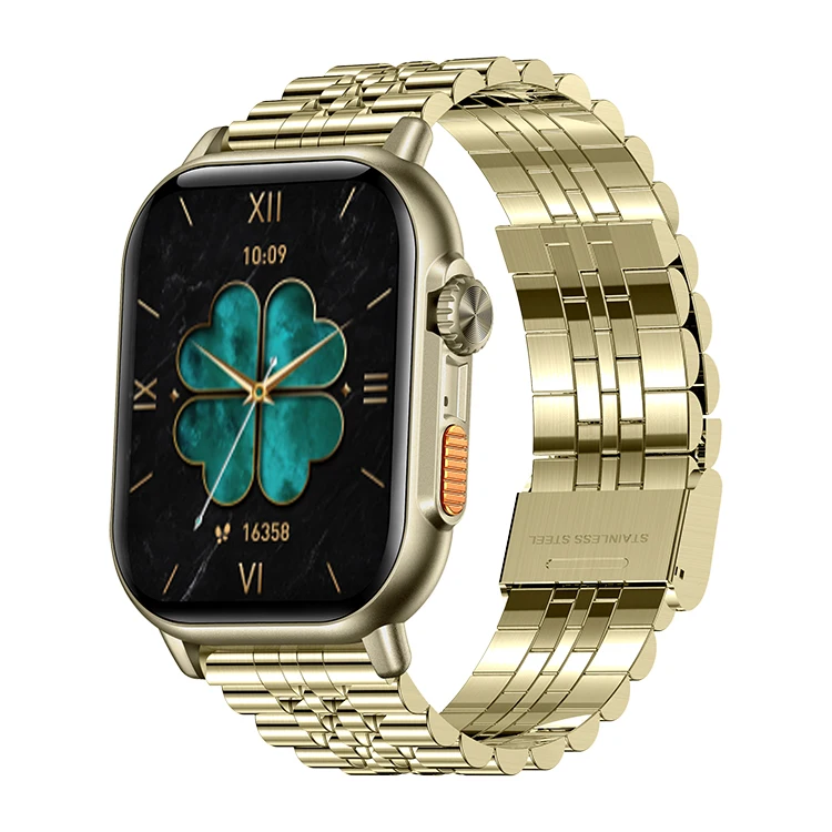 TK23 Pro Smart Watch Steel Strap IP68 Waterproof Heart Rate Monitoring Watches TK23 Smartwatch with BT Calling Function