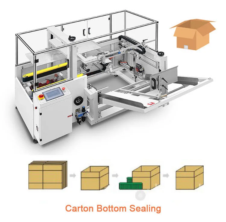 Auto Flap Folding Carton Box Sealing And Taping Packing Machine Buy Carton Sealing And Taping