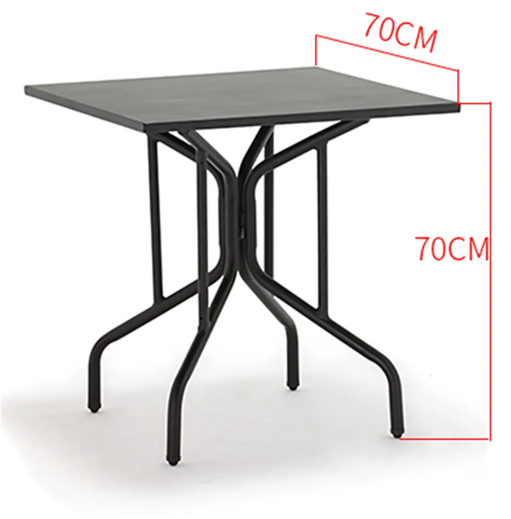 Outdoor furniture furniture square carbon steel table coffee table garden table