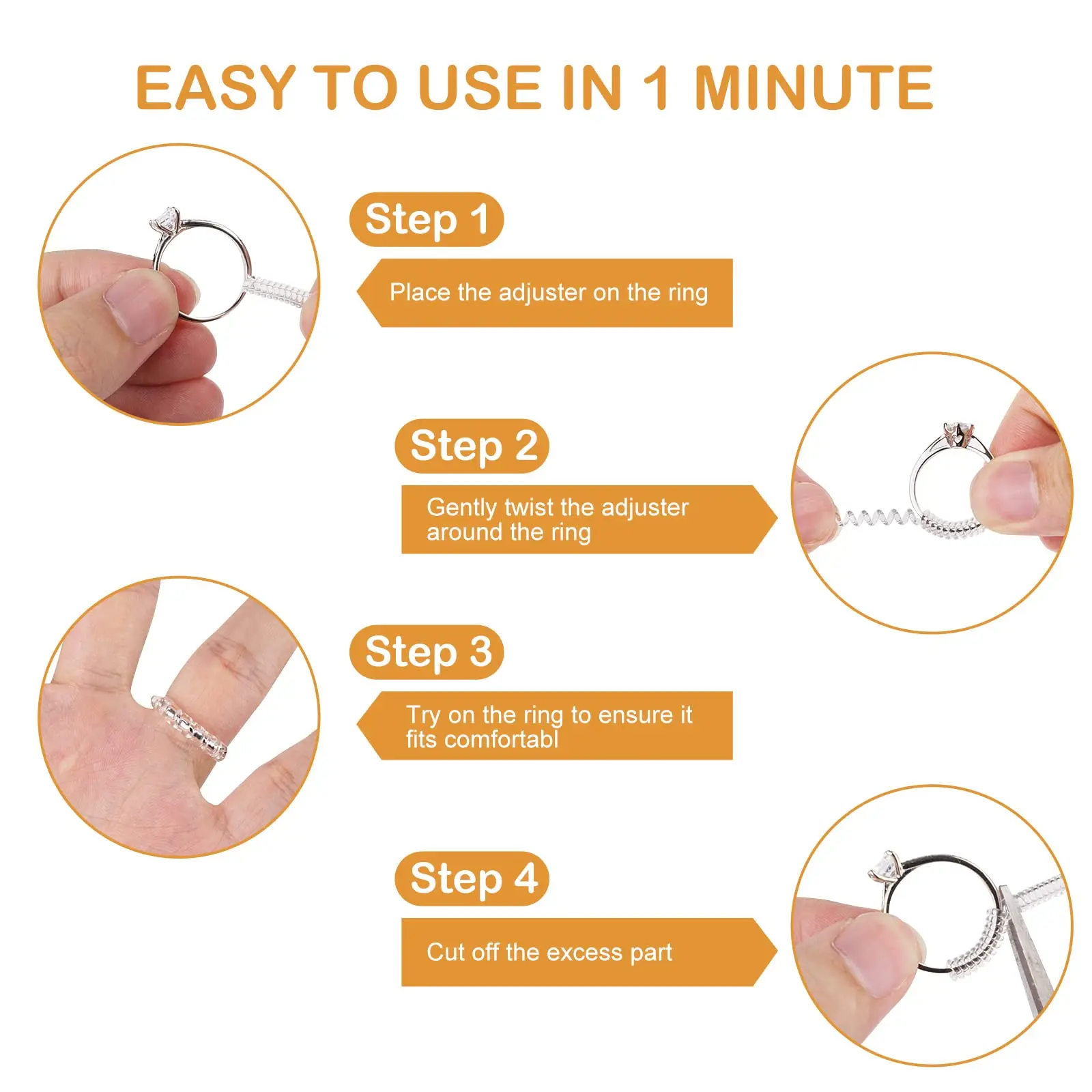 Регулятор для колец 12 шт. 4 размера