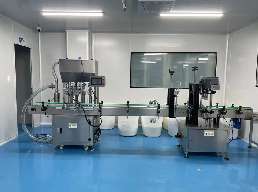 Suspension Automatic Filling Machine Syrups Filling Machine Liquid Detergent Production Line