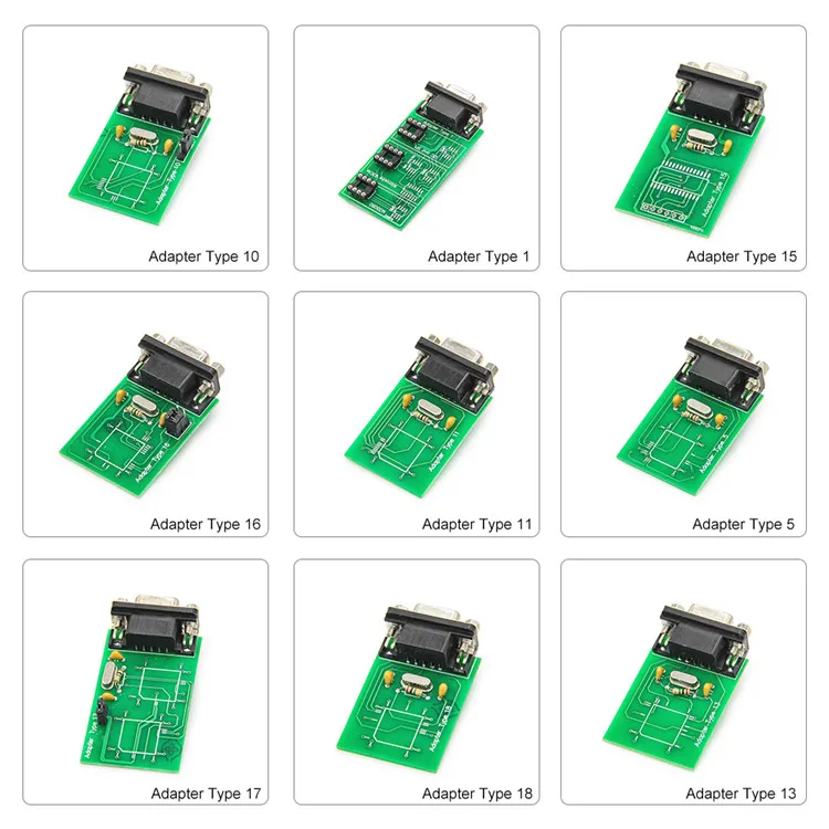 Full Set 19 Adaptors for All UPA USB Programmer Support With EEPROM MCU ST Microelectronic Microchip PIC Atmel Programming