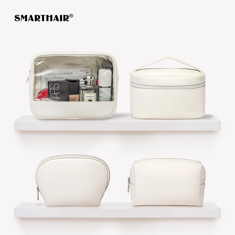 
SMARTHAIR 2021 New Fashion PVC Clear Makeup Bags Transparent Waterproof Cosmetic Bag Luxury Makeup Bag 