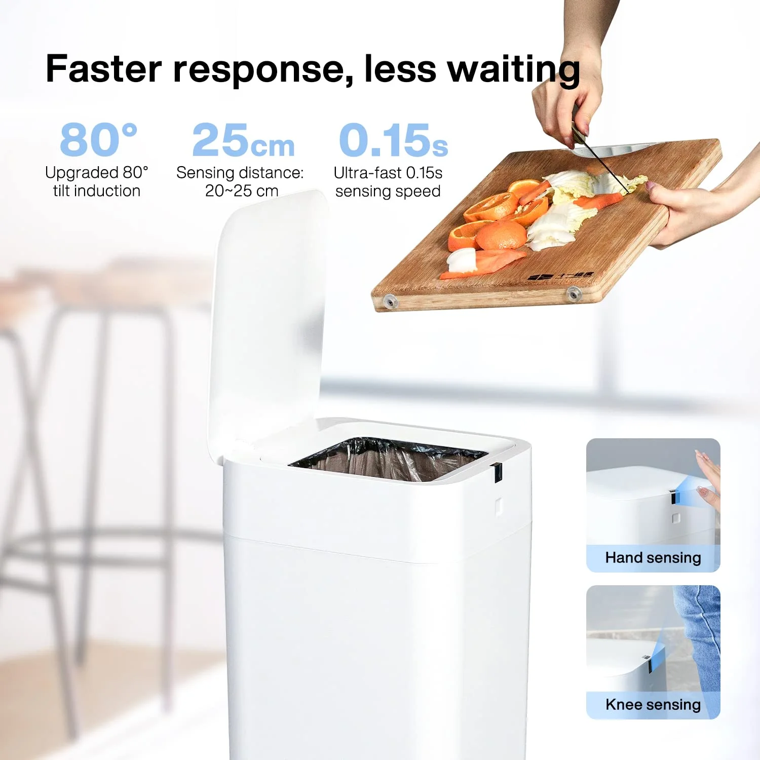 Automatic Trash Can, 4 Gallon Self Sealing and Self-Changing Smart Trash Can factory