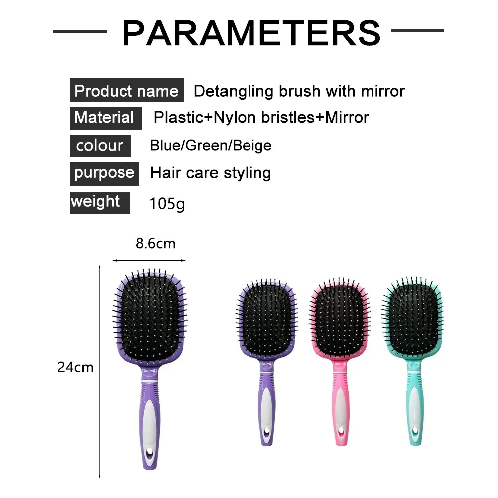 Wholesale Bristle Hair Scalp Massager Hair Shampoo Brush Silicone Bath