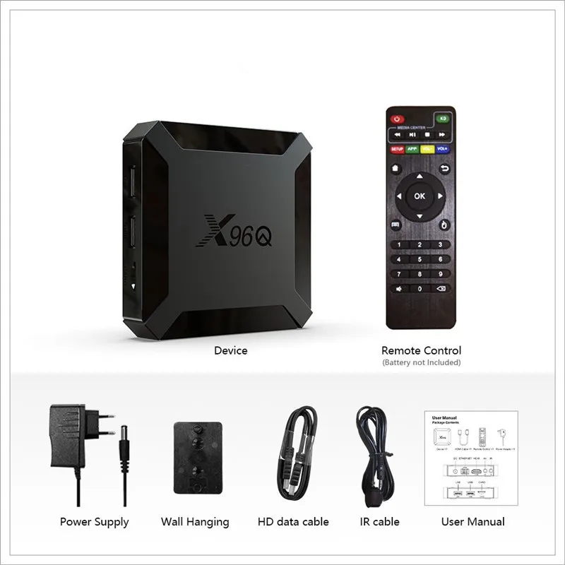 Factory Price Allwinner H313 X96q Android 10 Tv Box 1gb 8gb Satellite