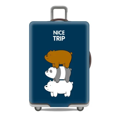 Extra Thick Protective Luggage Cover with Spandex Elasticity Durable Polyester Material Custom Printing Designs