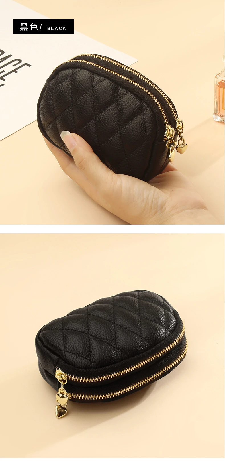 R&D.M.Co- COIN PURSE *完売品 MICHAEL Michael Kors Leather Coin Purse, Color Pearl Grey