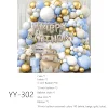 bianco, beige, oro, blu --- YY-302