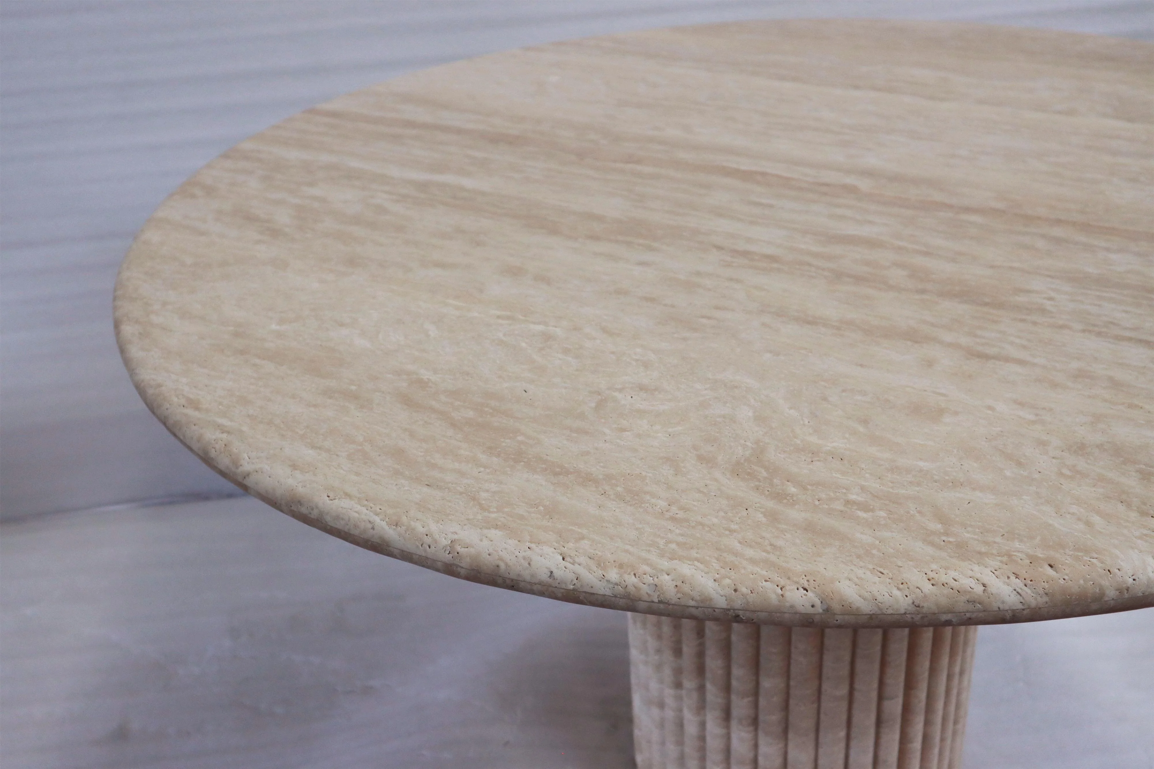 【直接取引限定】トラバーチン　天板　テーブルトップ　大理石　ベージュ 大理石のプロダクト | 天然大理石・石の家具専門店 - feelstone -