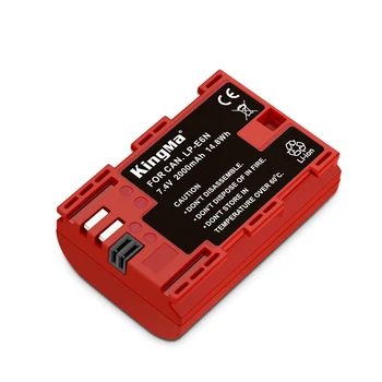 KingMa-BM045-LPE6N High Capacity 2000mAh Decoded Battery and Triple Charger for Canon LPE6 /LP E6N 6D2 EOS R5 R6 product image