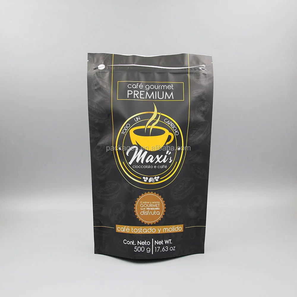 Digital Print Recyclable Dried Biodegradable Kraft Paper Ziplock Matte