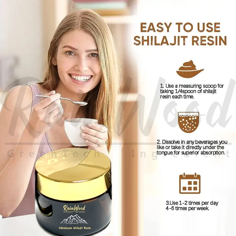 Private Label Himalayan Shilajit Extract Fulvic Acid Liquid 50g Shilajit Resin
