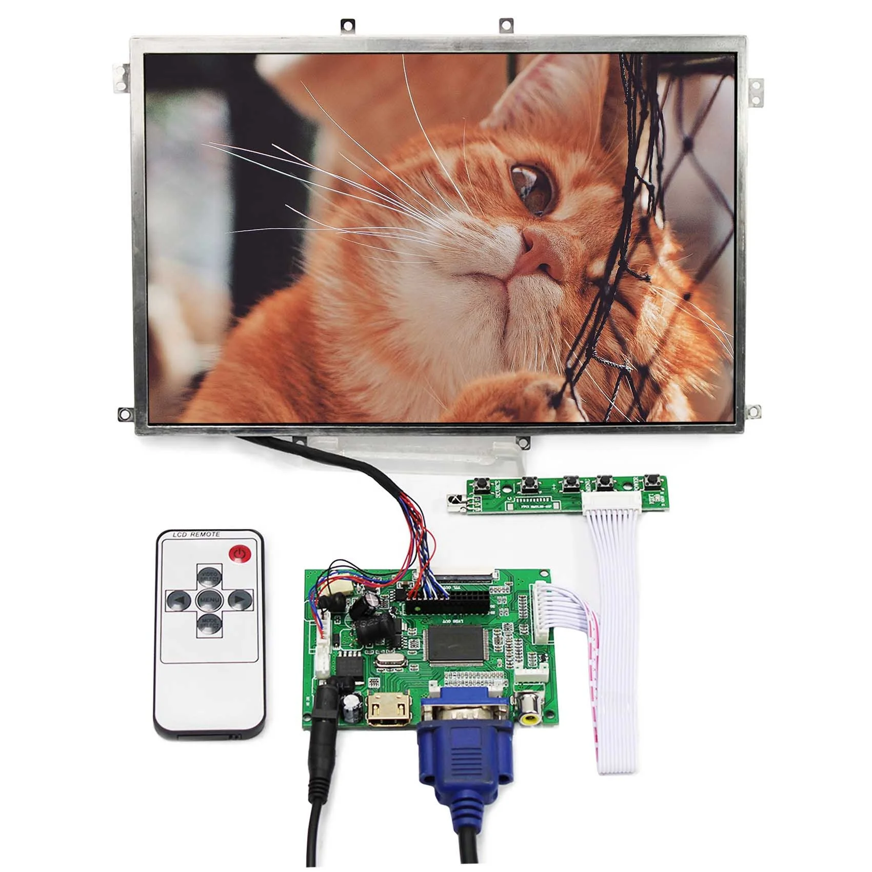 10.1インチLCD DVRコンボ 10.1 inch quad HD monitor with DVR function support 256G SD