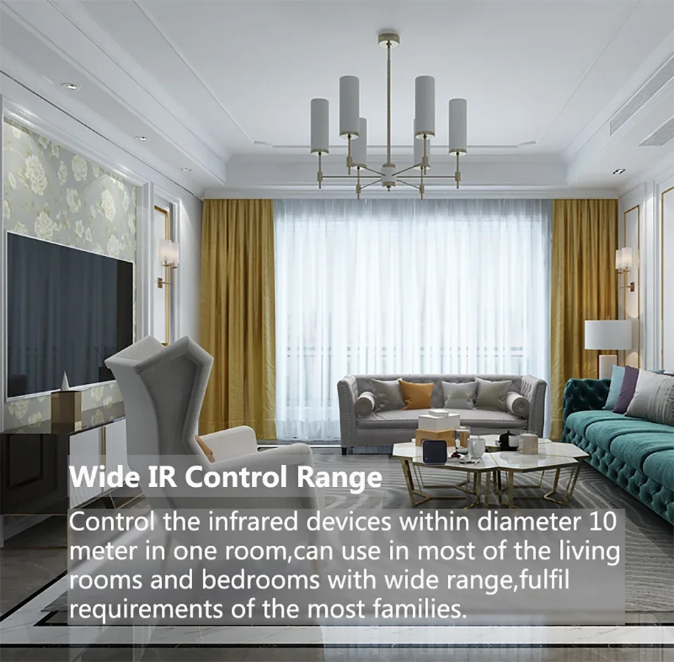 Tuya WiFi RF IR Remote Control 433MHz/315MHz for Smart Home Via SmartLife for Air Conditioner ALL TV Support Alexa,Google Home