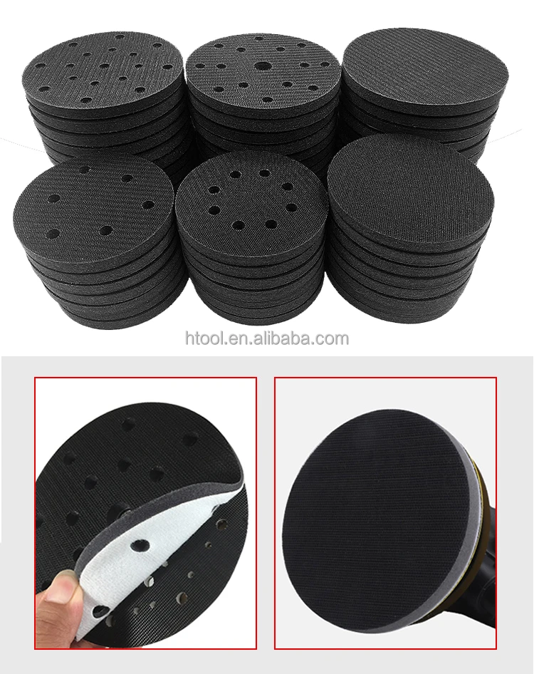 Factory 6 Inch 6 Holes Sponge Cushion Interface Buffer Backing Pad For