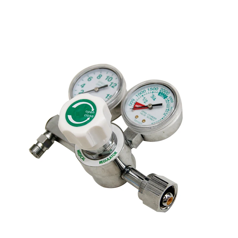 Bar O2 Manometer Logo Meadese Double Manometer Regulator Hospital Medical Oxygen ME Model ...