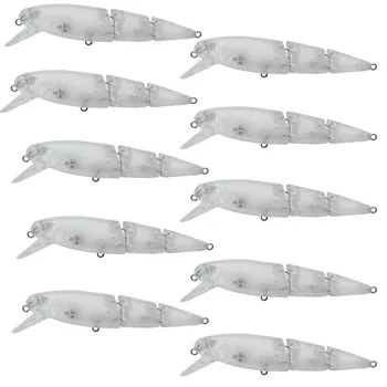 10 Blank Crankbait Fishing Lure Bodies 2 1/5 Inch 1/4oz Unpainted Lure
