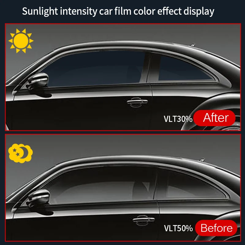 75%-45%VLT Photochromic Film car Window TINT Color Change Auto window  Sticker