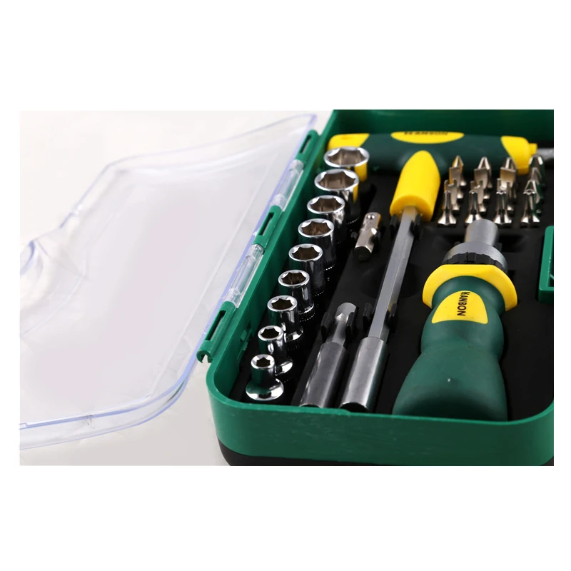 29pcs Auto Repair Hand Tools Set With Sockets and Screwdriver Bit
