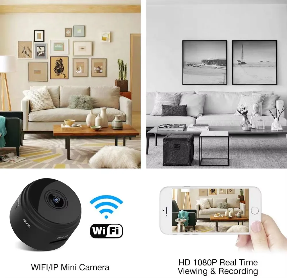 1080P WiFi Monitoring Security Protection With Motion Night Version Wifi Cameras for Home A9 Mini Camera