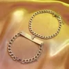 Notch love couple bracelet-steel color